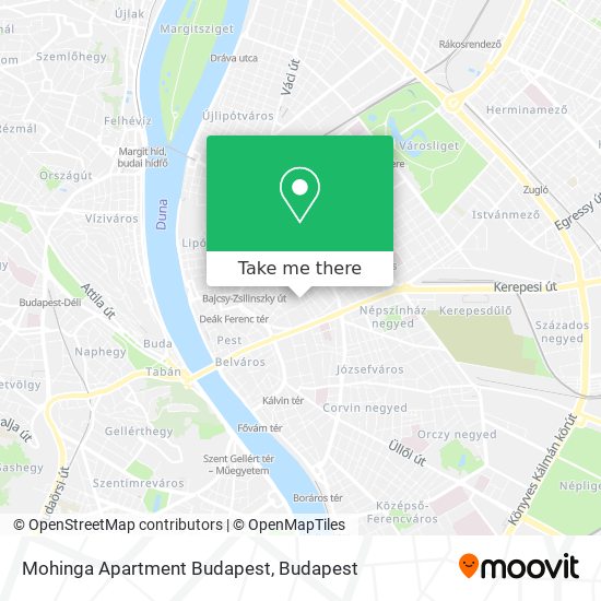 Mohinga Apartment Budapest map