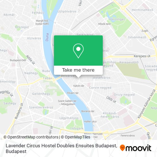 Lavender Circus Hostel Doubles Ensuites Budapest map