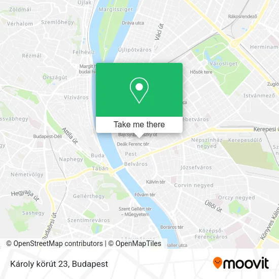 Károly körút 23 map