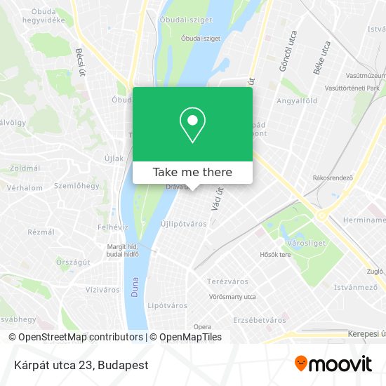 Kárpát utca 23 map