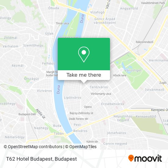 T62 Hotel Budapest map