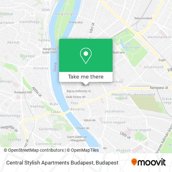 Central Stylish Apartments Budapest map