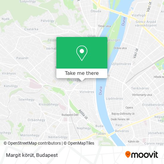 Margit körút map