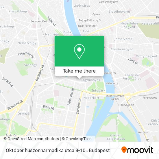 Október huszonharmadika utca 8-10. map