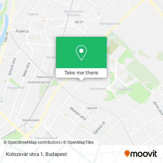 Kolozsvár utca 1 map