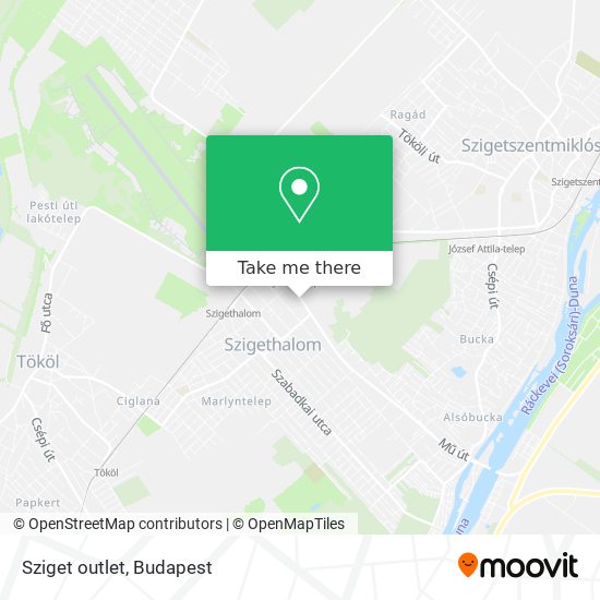 Sziget outlet map