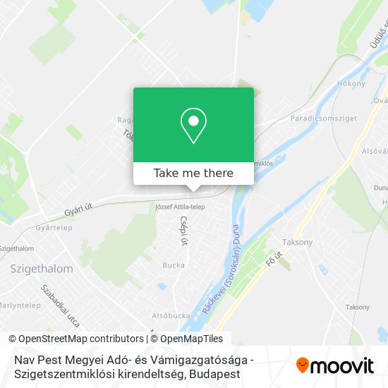 Nav Pest Megyei Adó- és Vámigazgatósága - Szigetszentmiklósi kirendeltség map