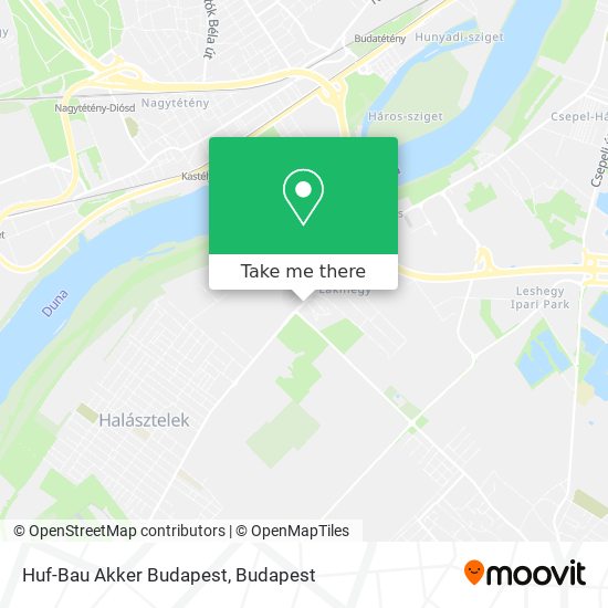 Huf-Bau Akker Budapest map