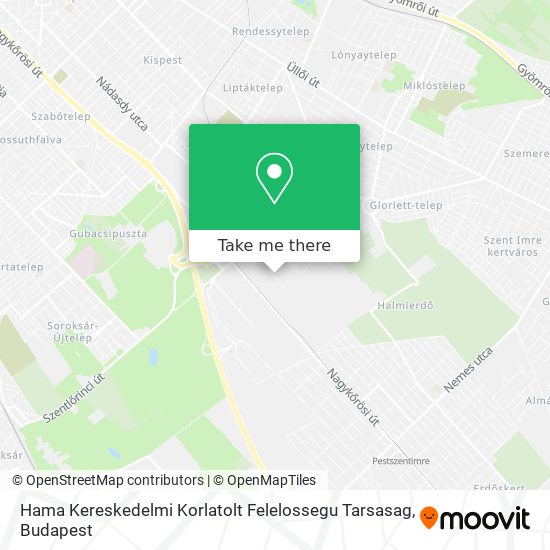 Hama Kereskedelmi Korlatolt Felelossegu Tarsasag map