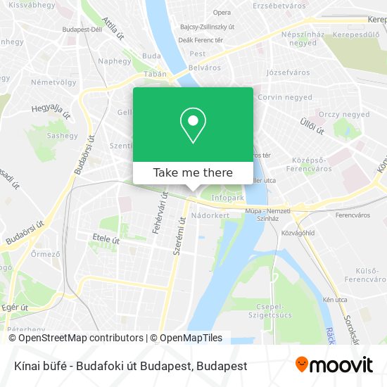 Kínai büfé - Budafoki út Budapest map