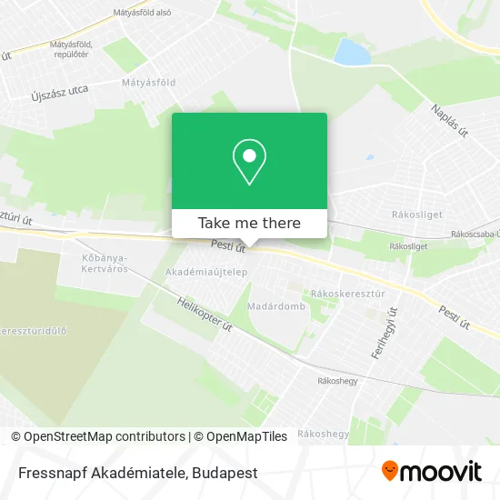 Fressnapf Akadémiatele map
