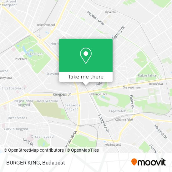 BURGER KING map