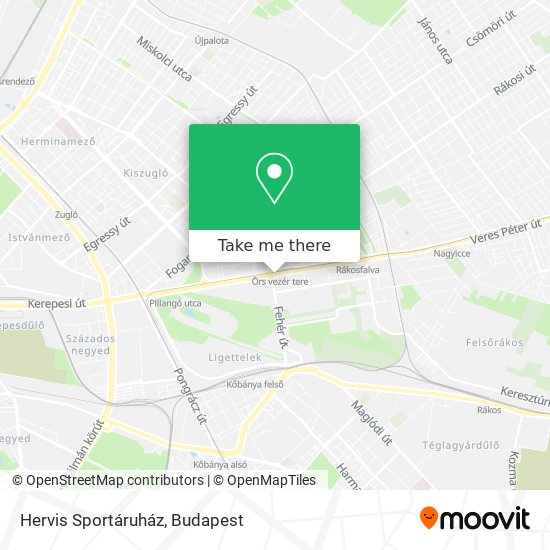 Hervis Sportáruház map