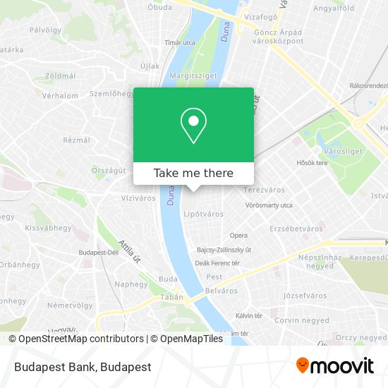 Budapest Bank map