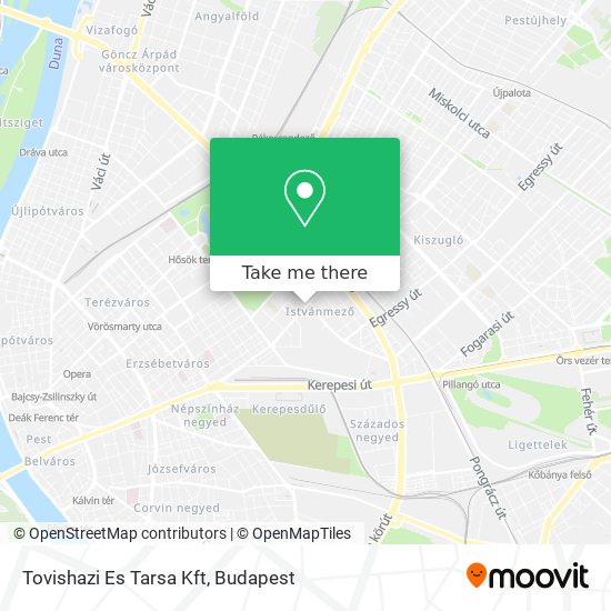 Tovishazi Es Tarsa Kft map