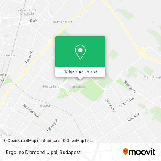 Ergoline Diamond Újpal map