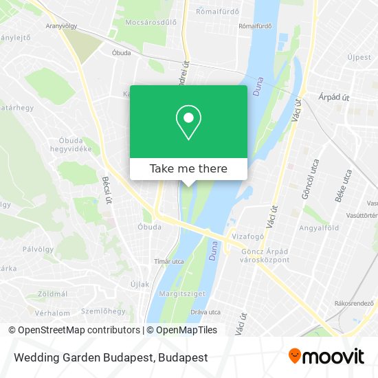 Wedding Garden Budapest map