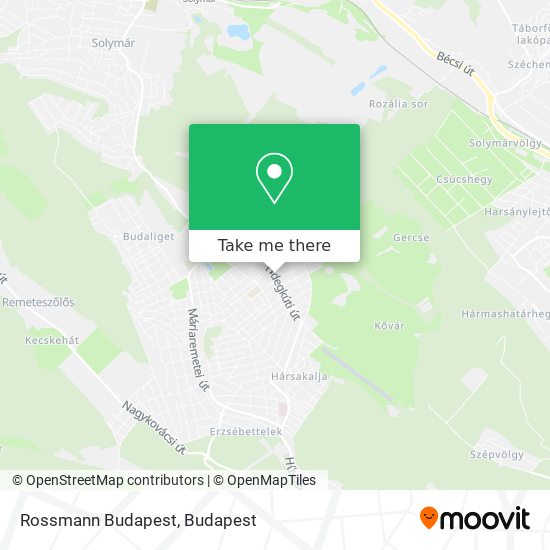 Rossmann Budapest map