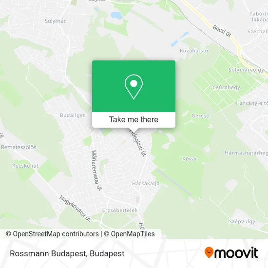 Rossmann Budapest map