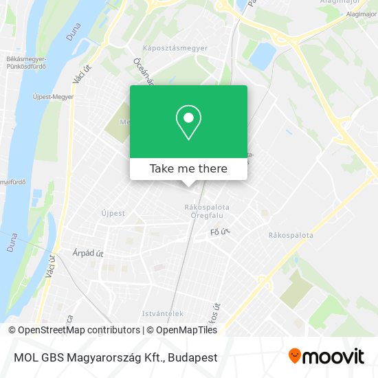 MOL GBS Magyarország Kft. map