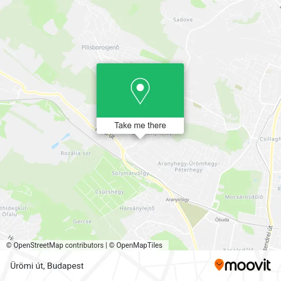 Ürömi út map