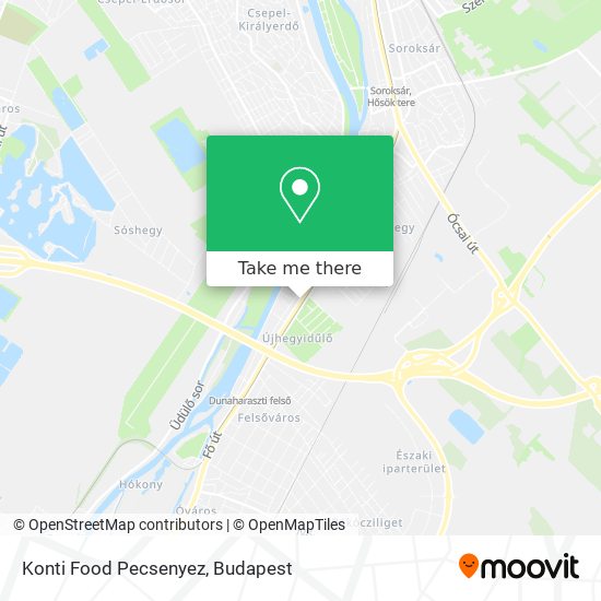 Konti Food Pecsenyez map