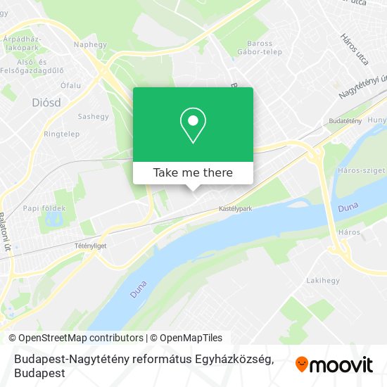 Budapest-Nagytétény református Egyházközség map