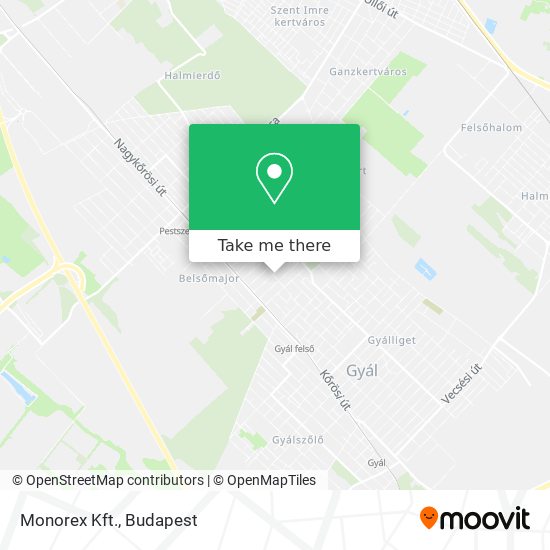 Monorex Kft. map