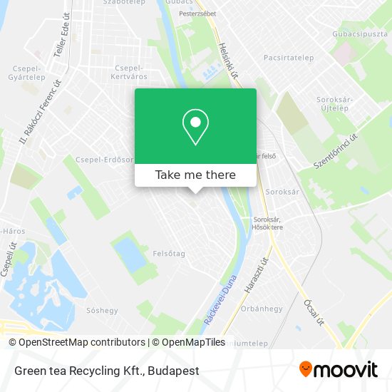 Green tea Recycling Kft. map