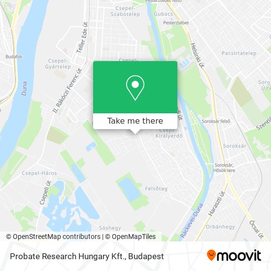 Probate Research Hungary Kft. map