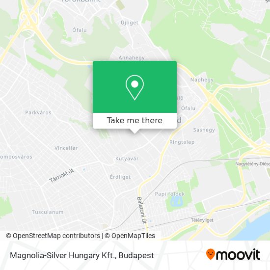 Magnolia-Silver Hungary Kft. map