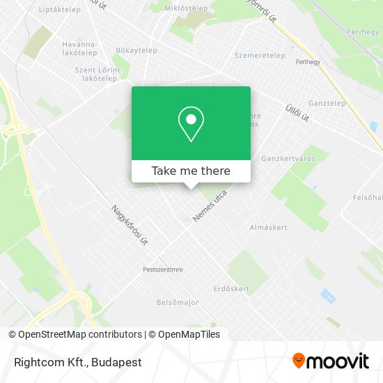 Rightcom Kft. map