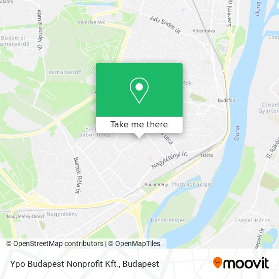 Ypo Budapest Nonprofit Kft. map