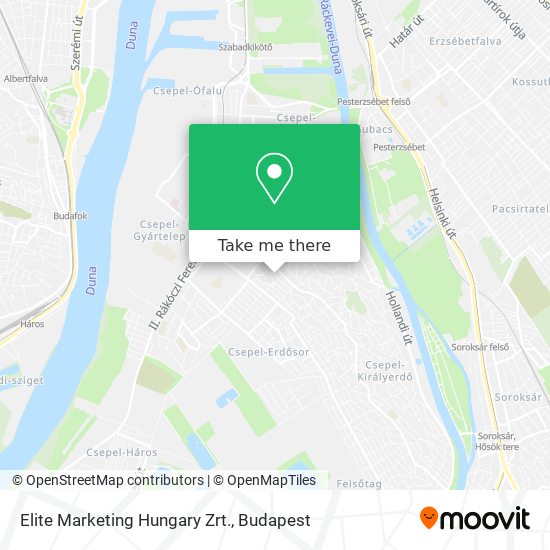 Elite Marketing Hungary Zrt. map