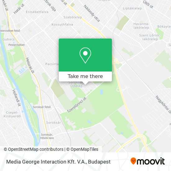 Media George Interaction Kft. V.A. map