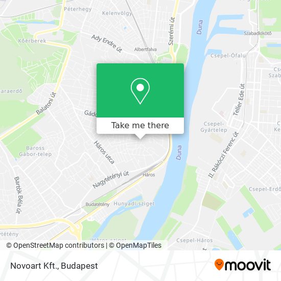 Novoart Kft. map