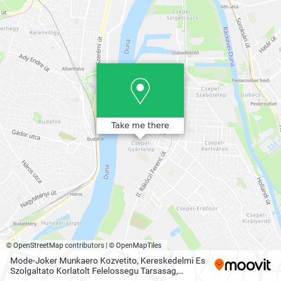 Mode-Joker Munkaero Kozvetito, Kereskedelmi Es Szolgaltato Korlatolt Felelossegu Tarsasag map