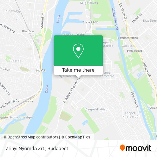 Zrinyi Nyomda Zrt. map