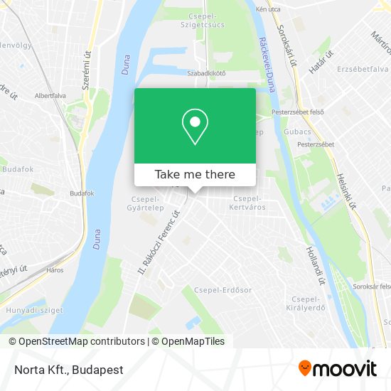 Norta Kft. map