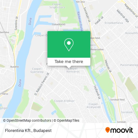 Florentina Kft. map