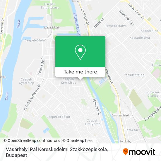 Vásárhelyi Pál Kereskedelmi Szakközépiskola map