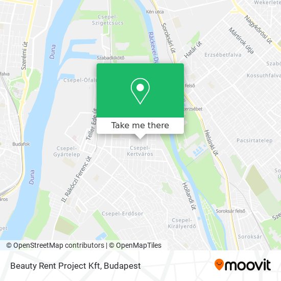 Beauty Rent Project Kft map