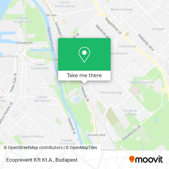 Ecoprevent Kft Kt.A. map