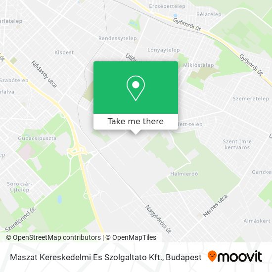 Maszat Kereskedelmi Es Szolgaltato Kft. map