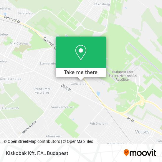 Kiskobak Kft. F.A. map