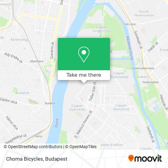 Choma Bicycles map