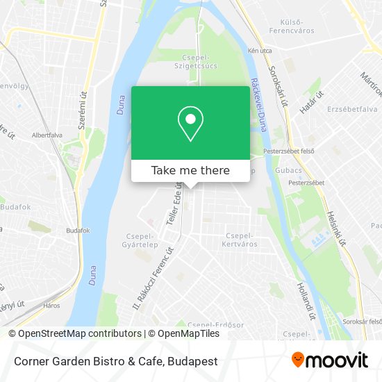 Corner Garden Bistro & Cafe map