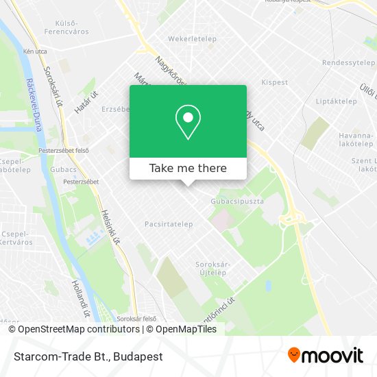 Starcom-Trade Bt. map