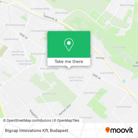 Bigcap Innovations Kft map