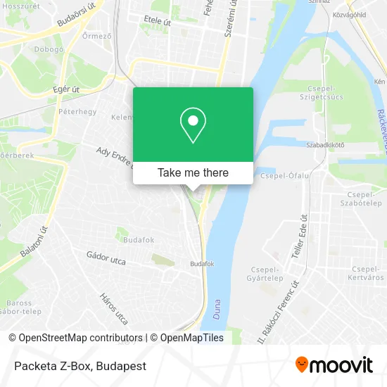 Packeta Z-Box map